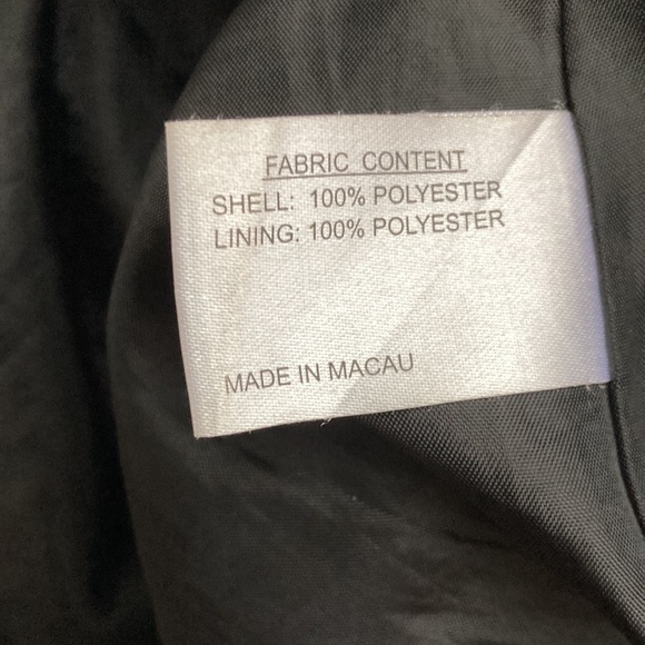 Gallery Petites Black Balmacaan Coat Jacket Sz PL - Picture 8 of 8